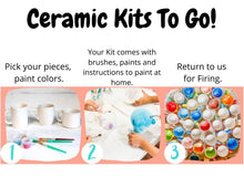 Load image into Gallery viewer, Kids Figurines Ceramic To Go Kits
